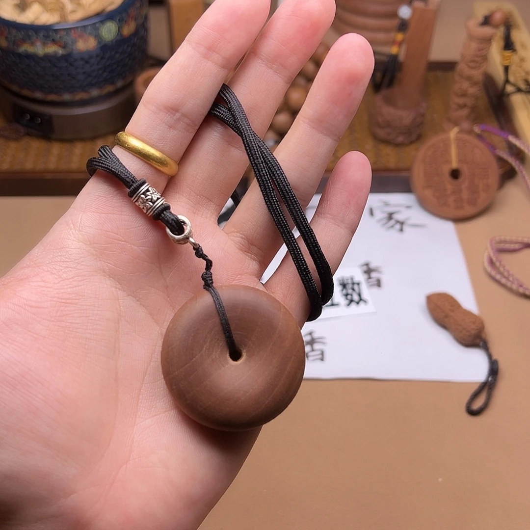 檀香木手串/手链平安扣 大