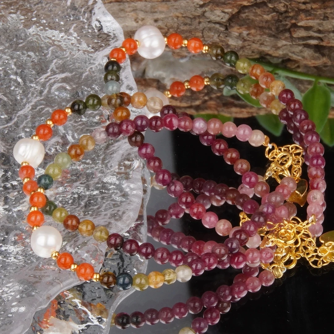 【书记甄选】天然原创碧玺单圈手链 多样性发一件 约3mm CK1724