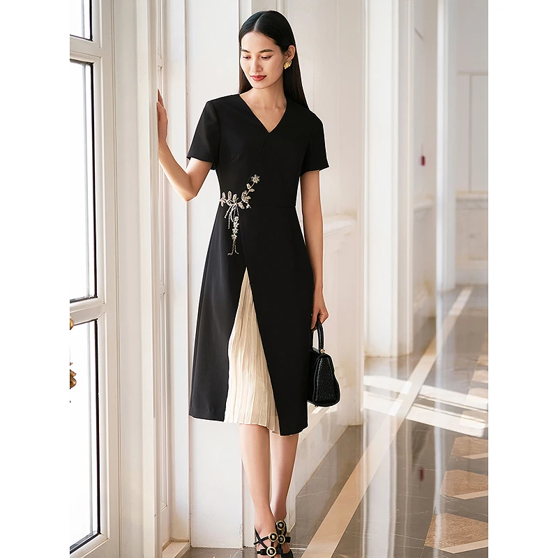 Song of Song歌中歌时尚长裙显瘦气质轻奢春季连衣裙5C65105520