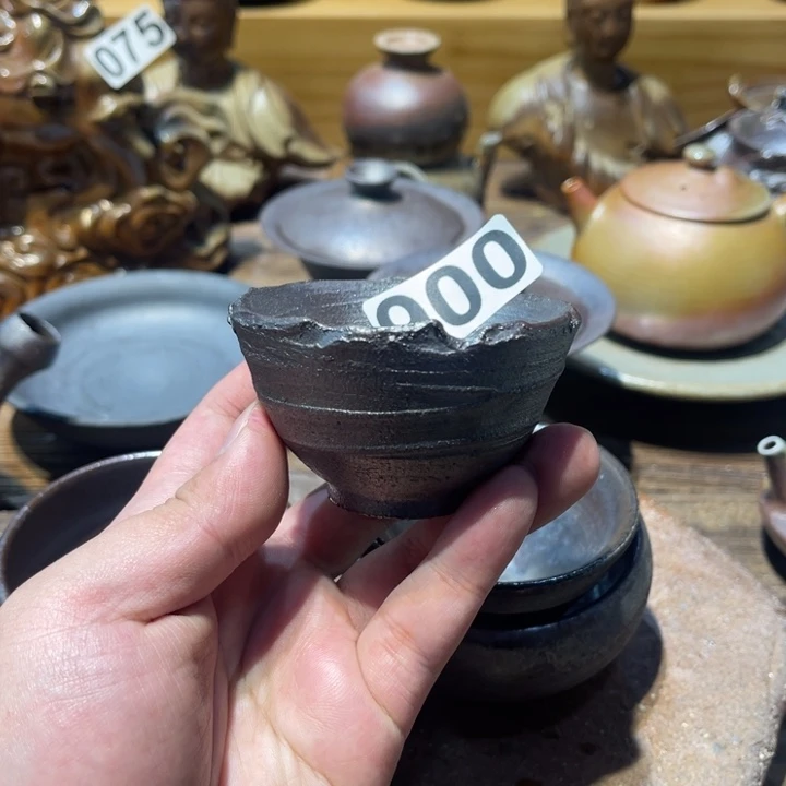 手工制作柴烧茶杯900
