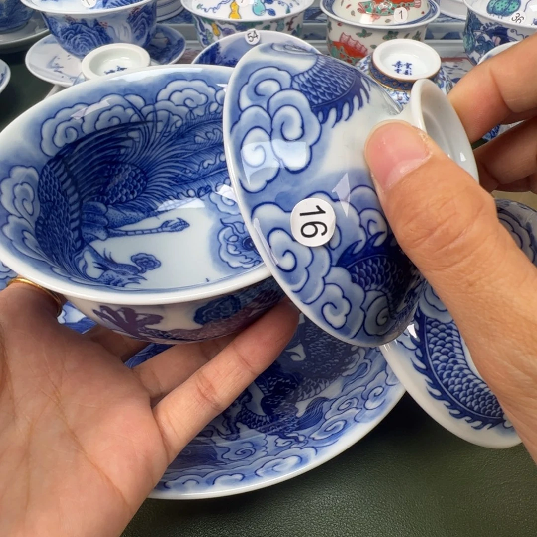 景德镇纯手工纯手绘茶具木木16