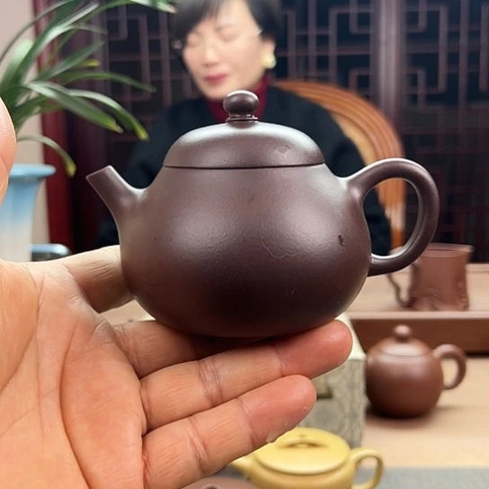 紫泥茶壶原矿紫砂泥不退不换