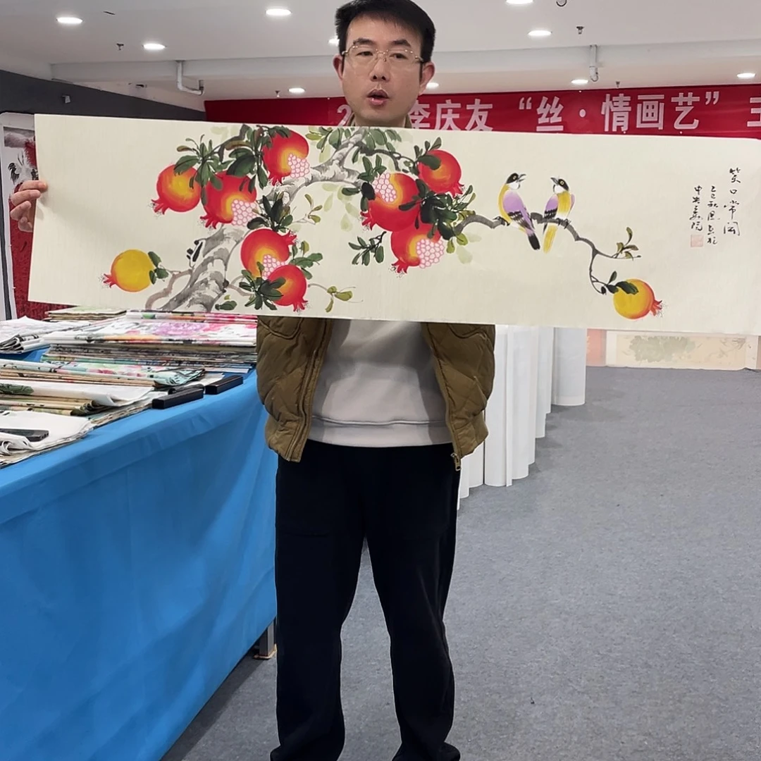 国画今天上午国画作品展示