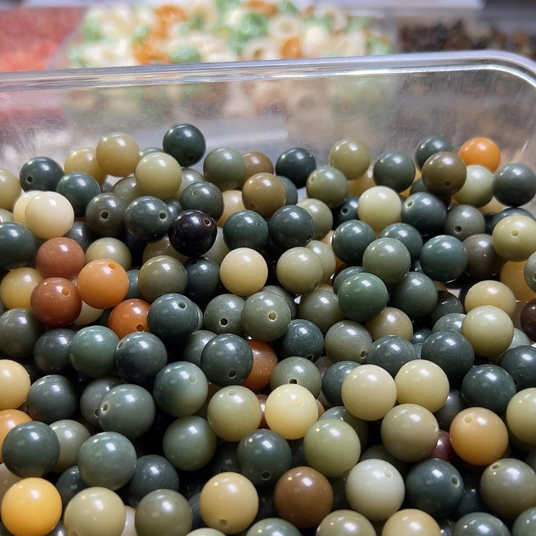 白玉菩提吊坠卡11非料多宝圆500颗