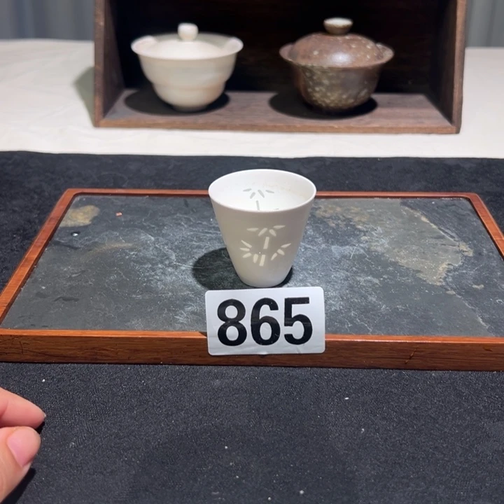 景德镇柴烧裸烧杯865
