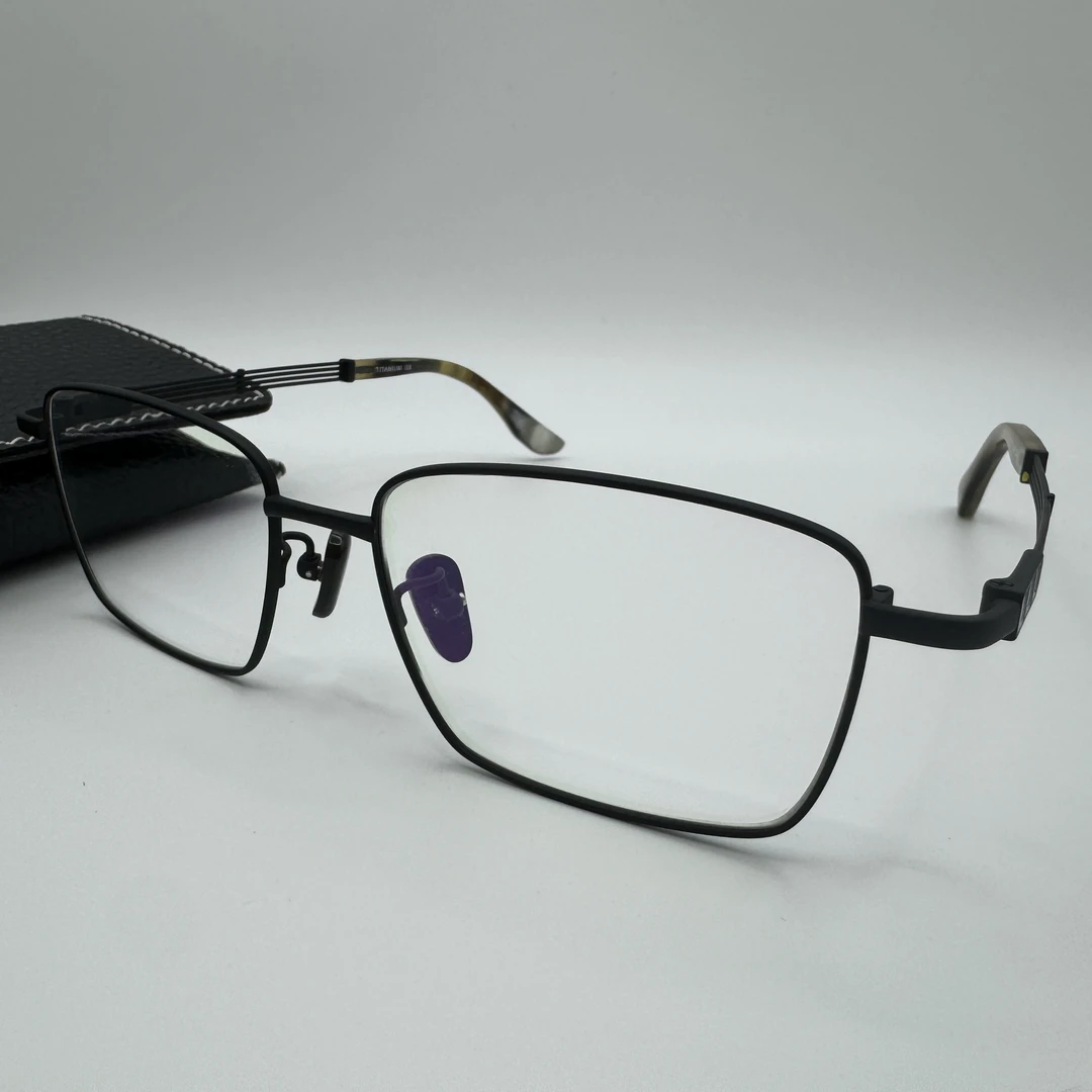 大脸胖脸男士牛角手工眼镜纯钛眼镜架加宽大框男款