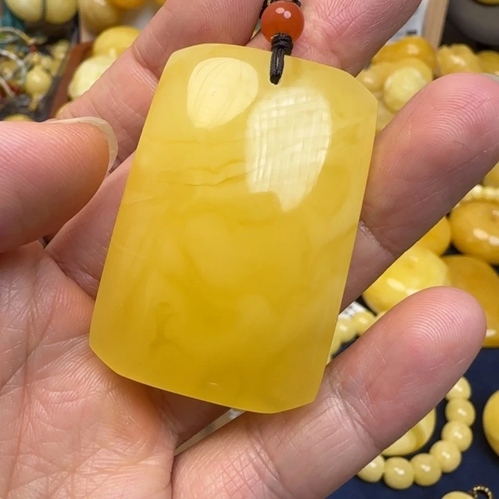 蜜蜡未镶嵌毛衣链天然蜜蜡