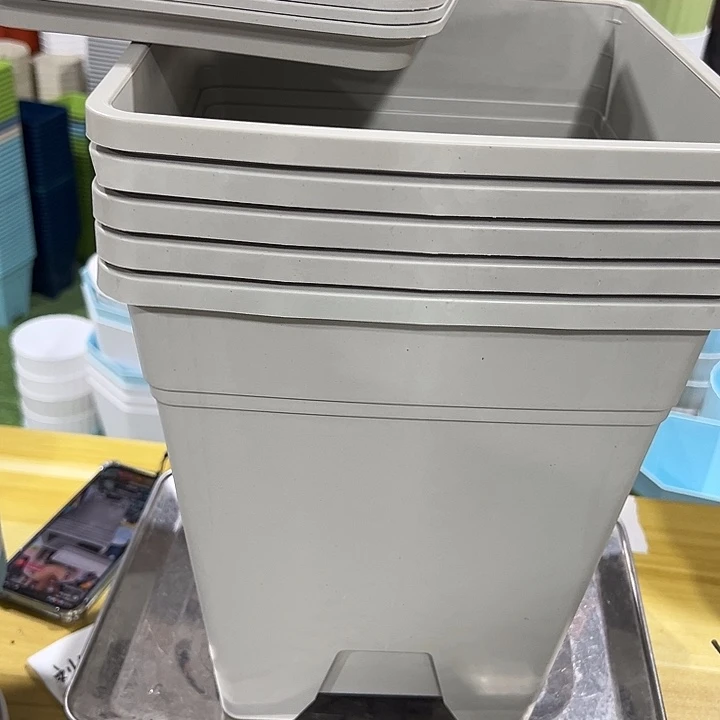 方盆口26高28灰白带托5只