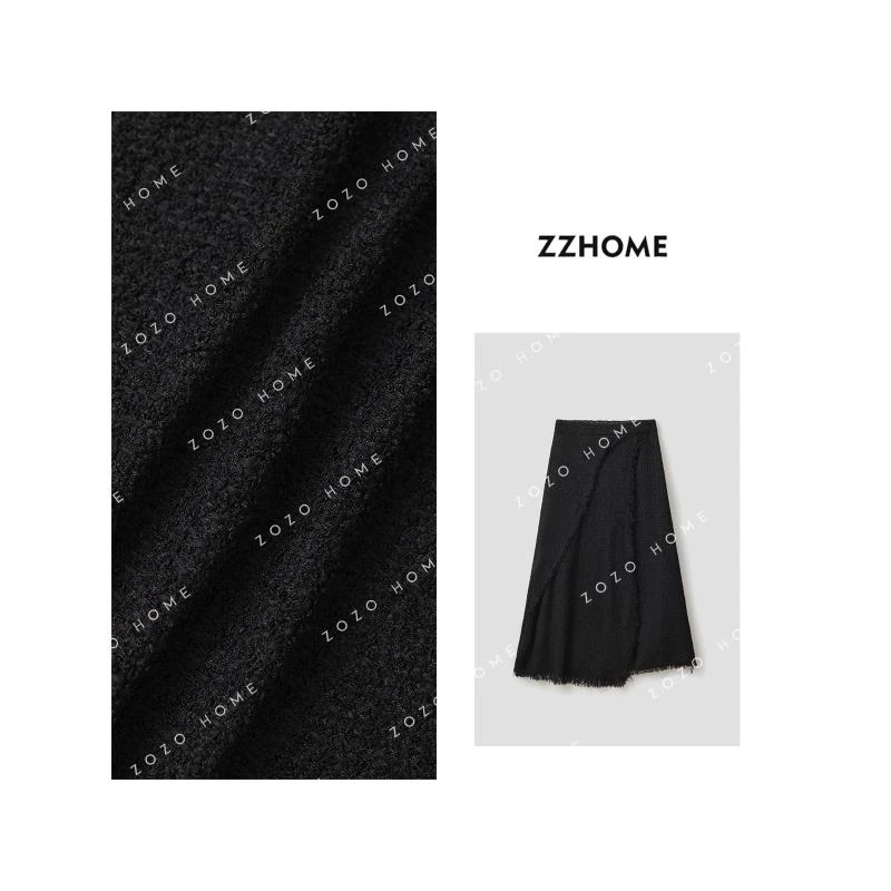 ZOZO HOME ｜“老佛爷”品牌单粗花呢流苏半裙q170405p