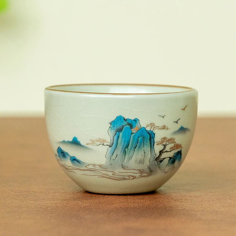 圆底杯高山流水开片60毫升