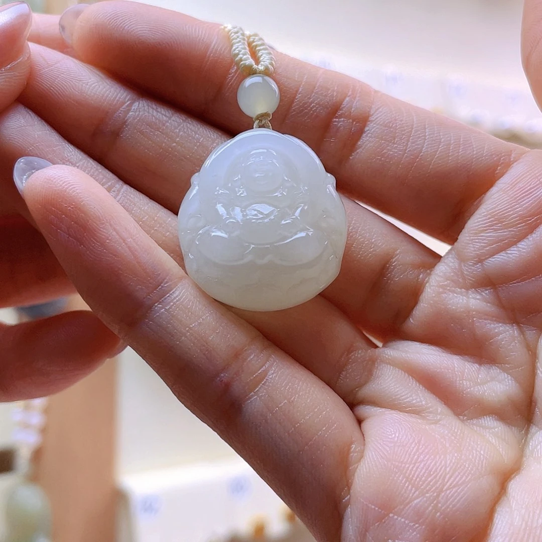 和田玉吊坠(赠链)未镶嵌米*