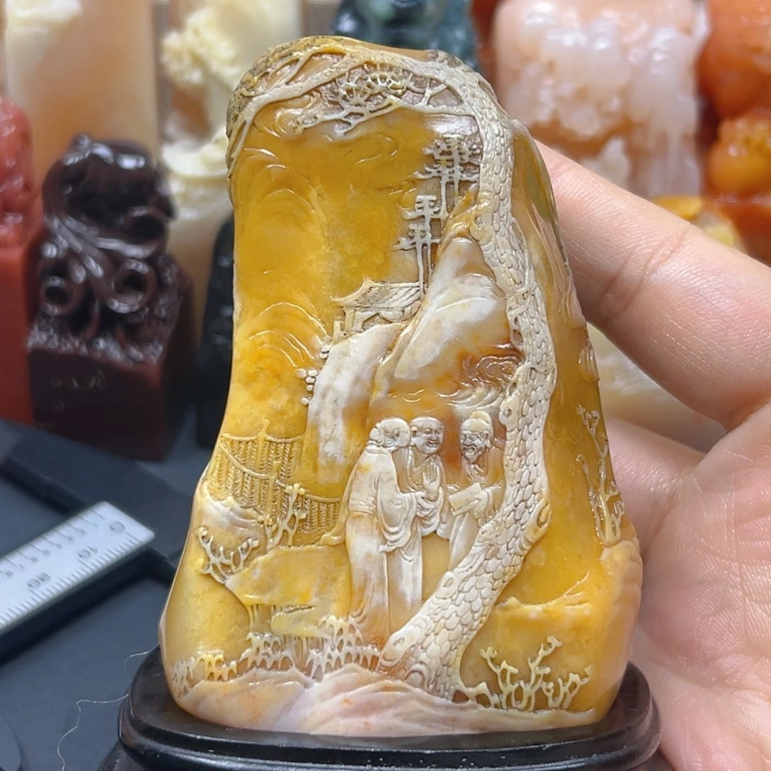 寿山石明****~印章雕刻工艺