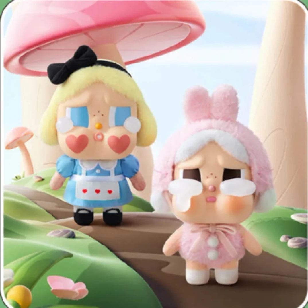 POPMARTCRYBABY哭娃眼泪工厂搪胶脸毛绒公仔可爱yobu悠布盲盒官方