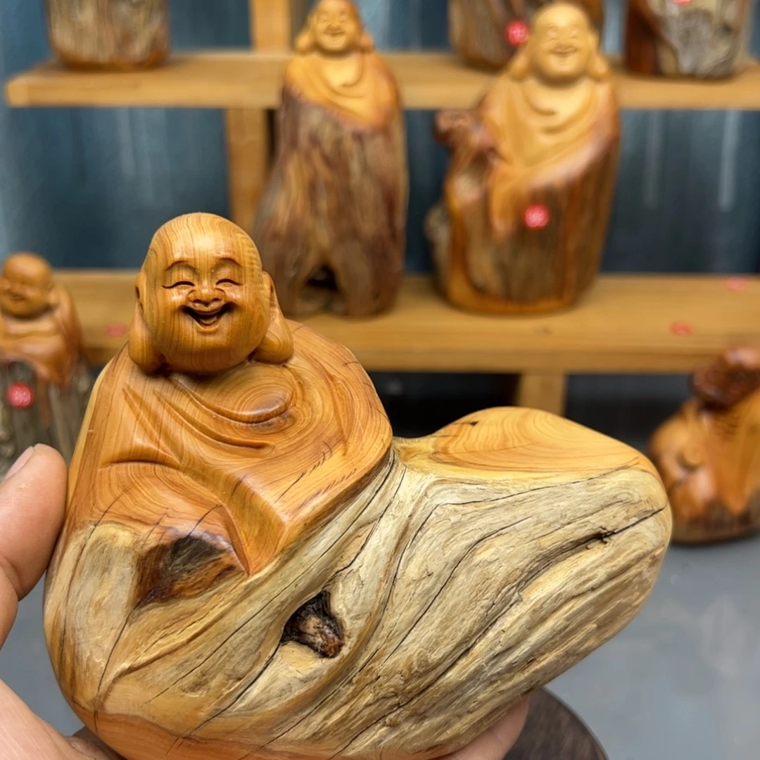 知***乐木崖柏木摆件手把件