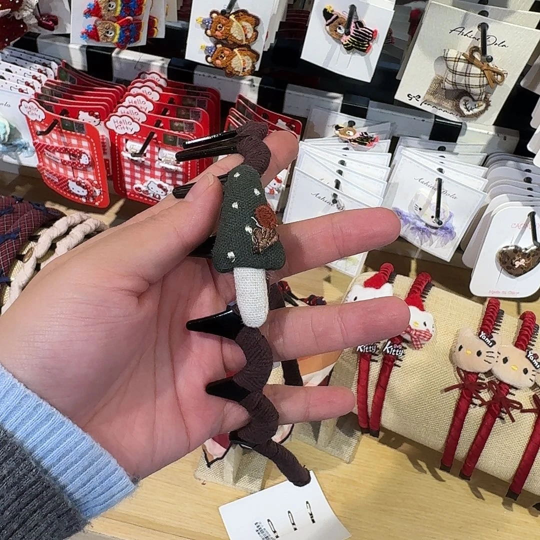 非金属咖色蘑菇发箍