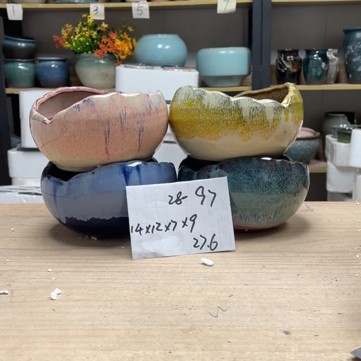 紫砂花盆多肉花盆微瑕97