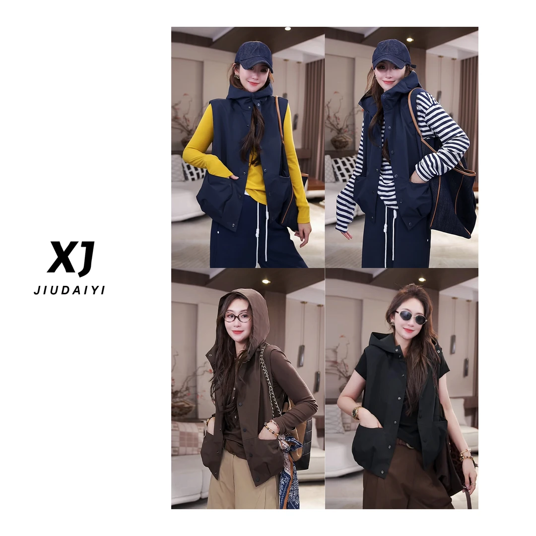 玖黛衣【摩登教主】新款百搭显瘦休闲时尚遮肉短外套 WTJ43123