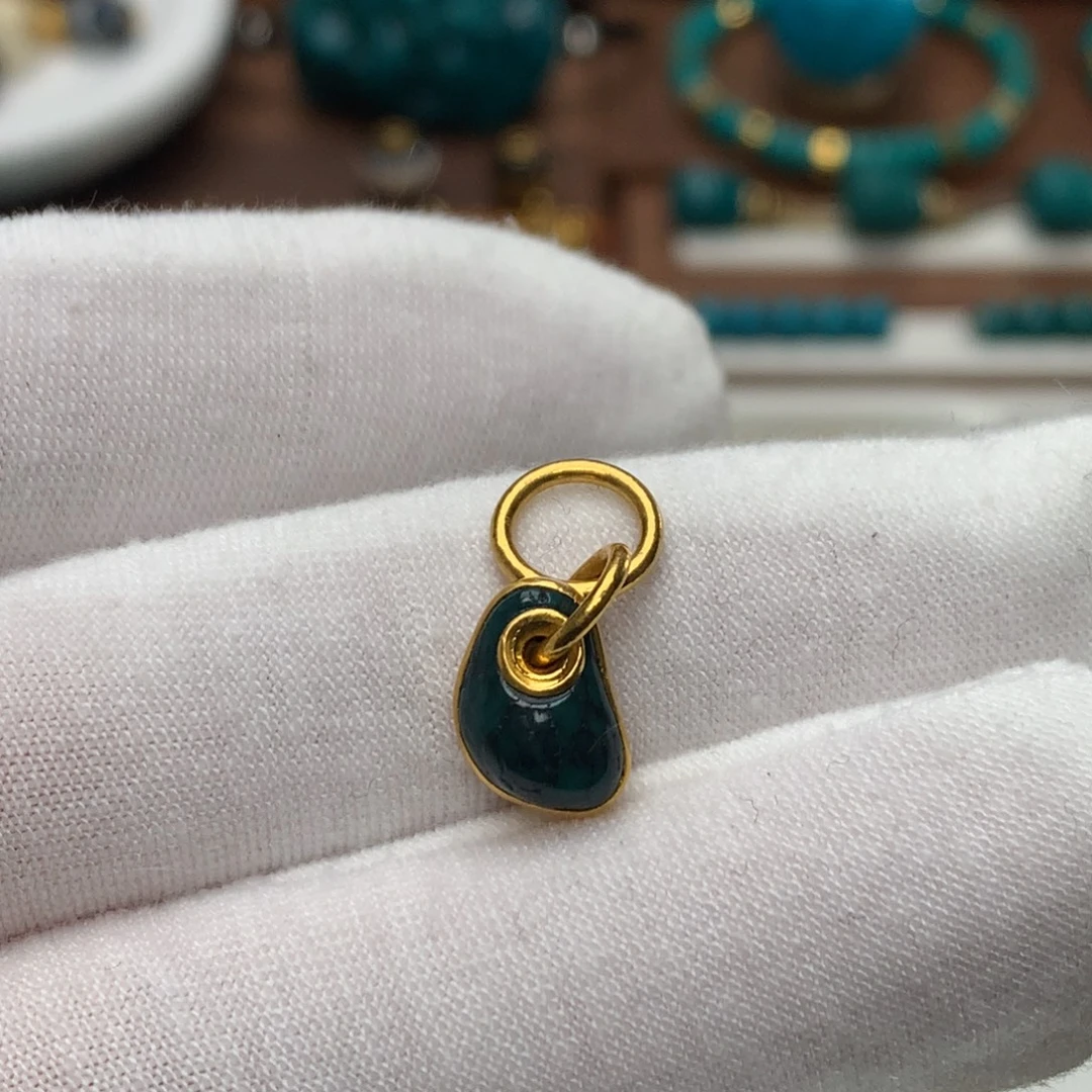 绿松石足金镶嵌配饰