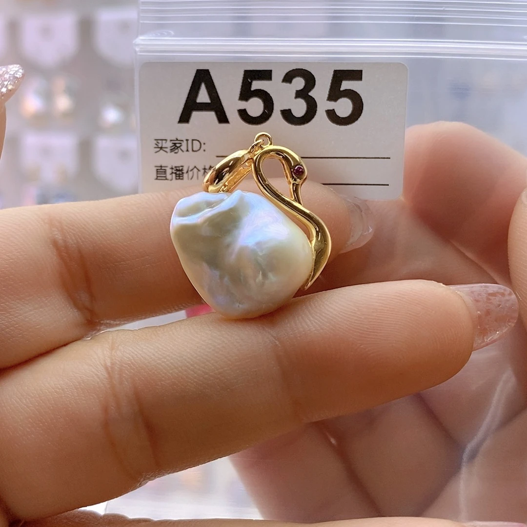 淡水珍珠颈饰银S925镶嵌