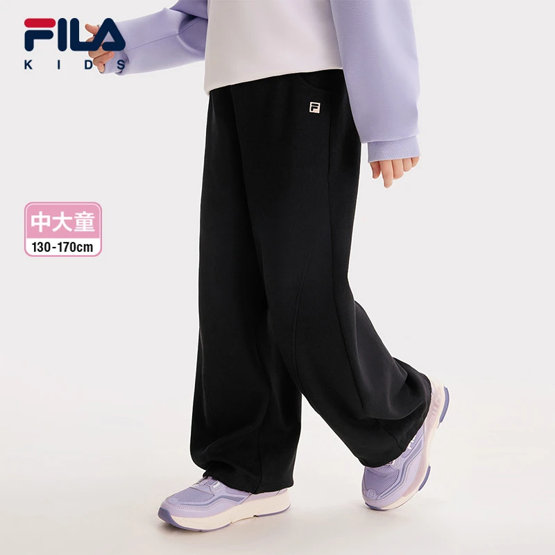 Fila/斐乐新款儿童【中大童】时尚阔腿舒适百搭运动裤K12G513624