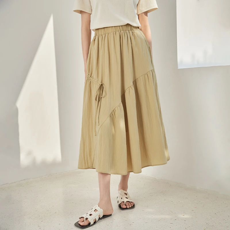 【曼贝宠粉节】A36-8462147卡其色半裙