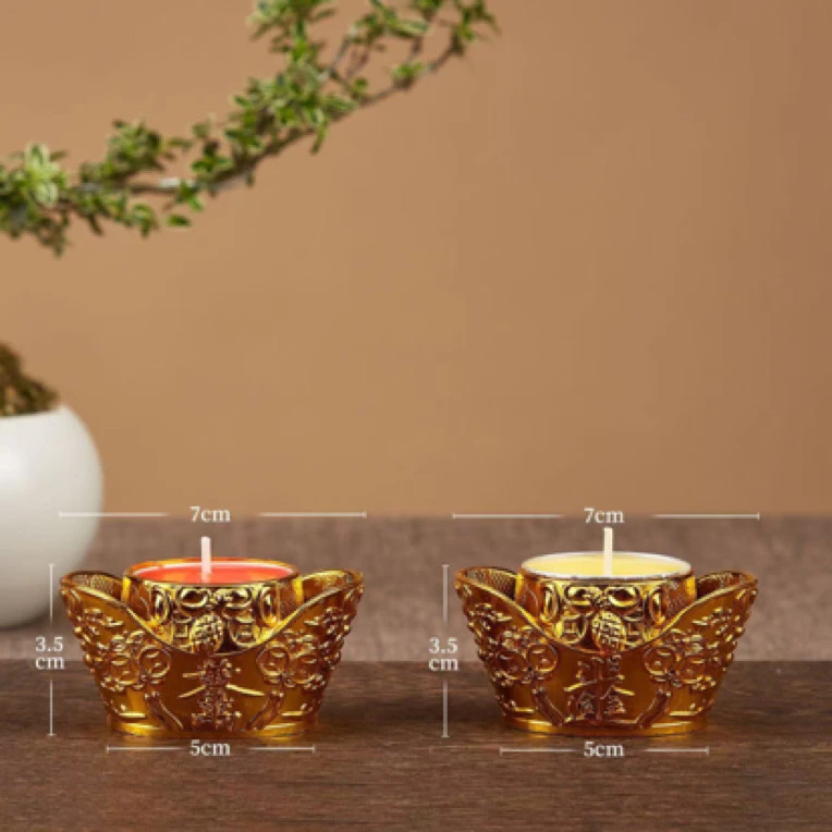 4小时招财元宝酥油蜡烛寺庙拜拜红色供佛礼佛家用家用蜡烛红蜡烛