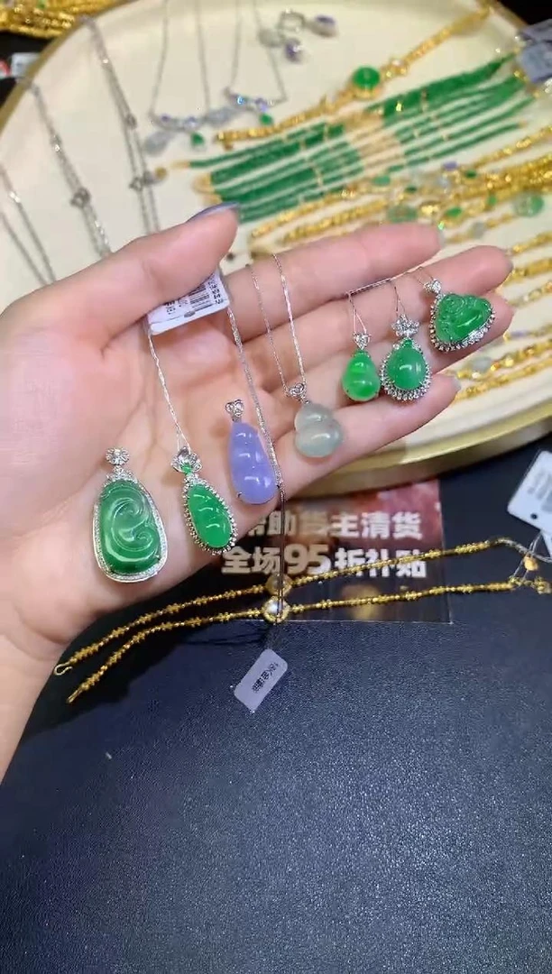 【小鱼严选彩虹盘】翡翠-18K金-多样性发其一-Q09|CXQ21
