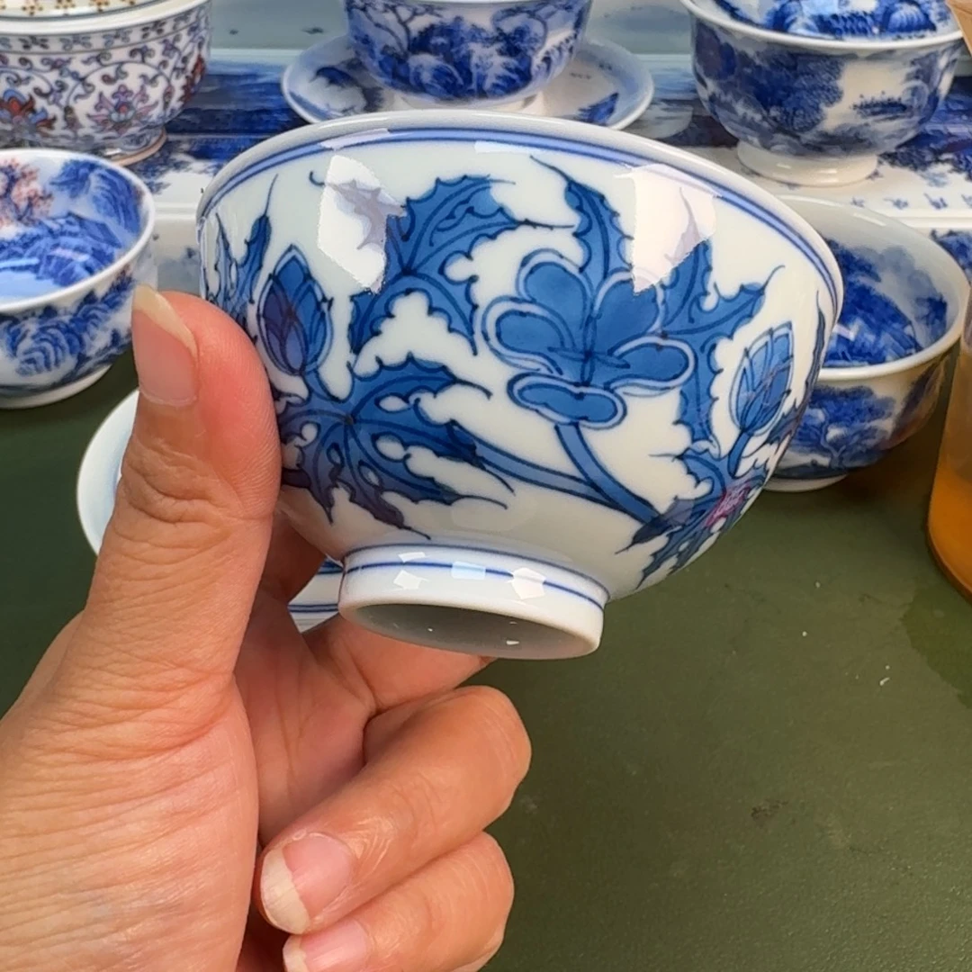 景德镇纯手绘茶具圆圆232