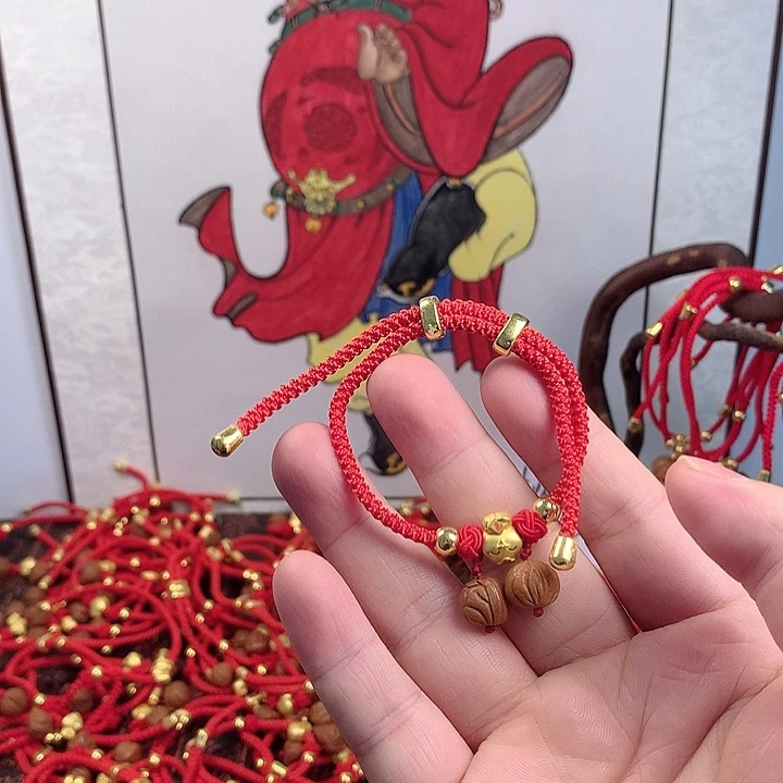 桃核吊坠桃核手链01