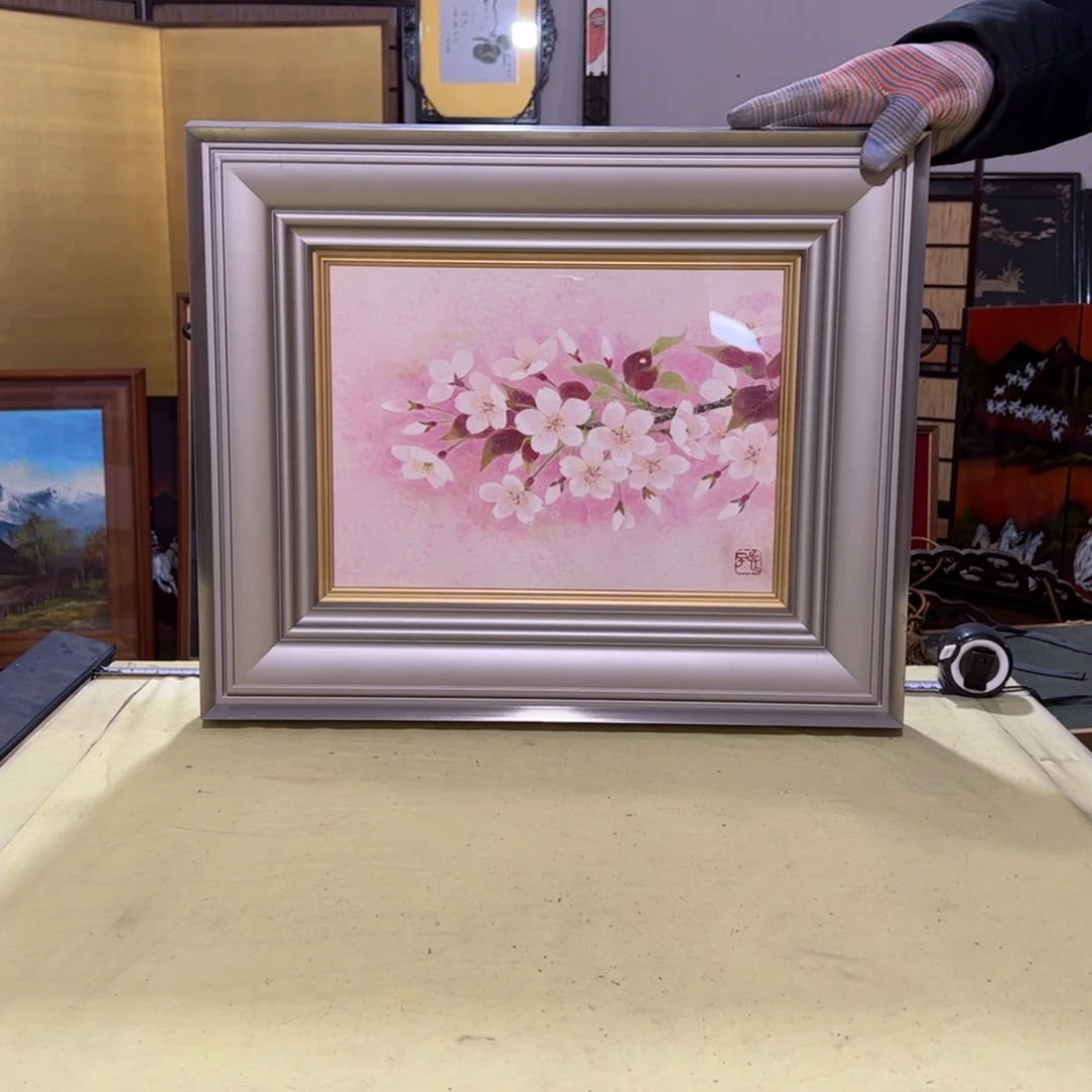 绘画生**学屏风框画茶空间设计