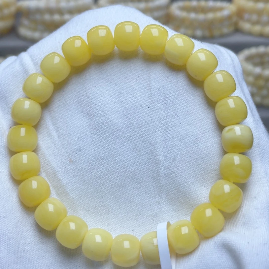 未镶嵌蜜蜡裸石9.5m蜜蜡手串