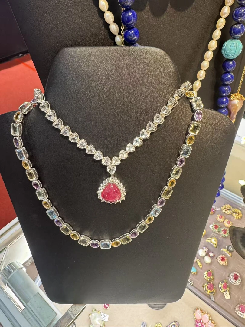 红宝石项链实物很美014 防拍链接