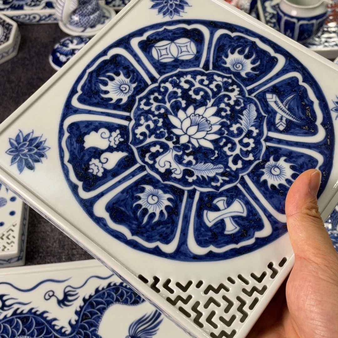 白***行景德镇陶瓷手工手绘