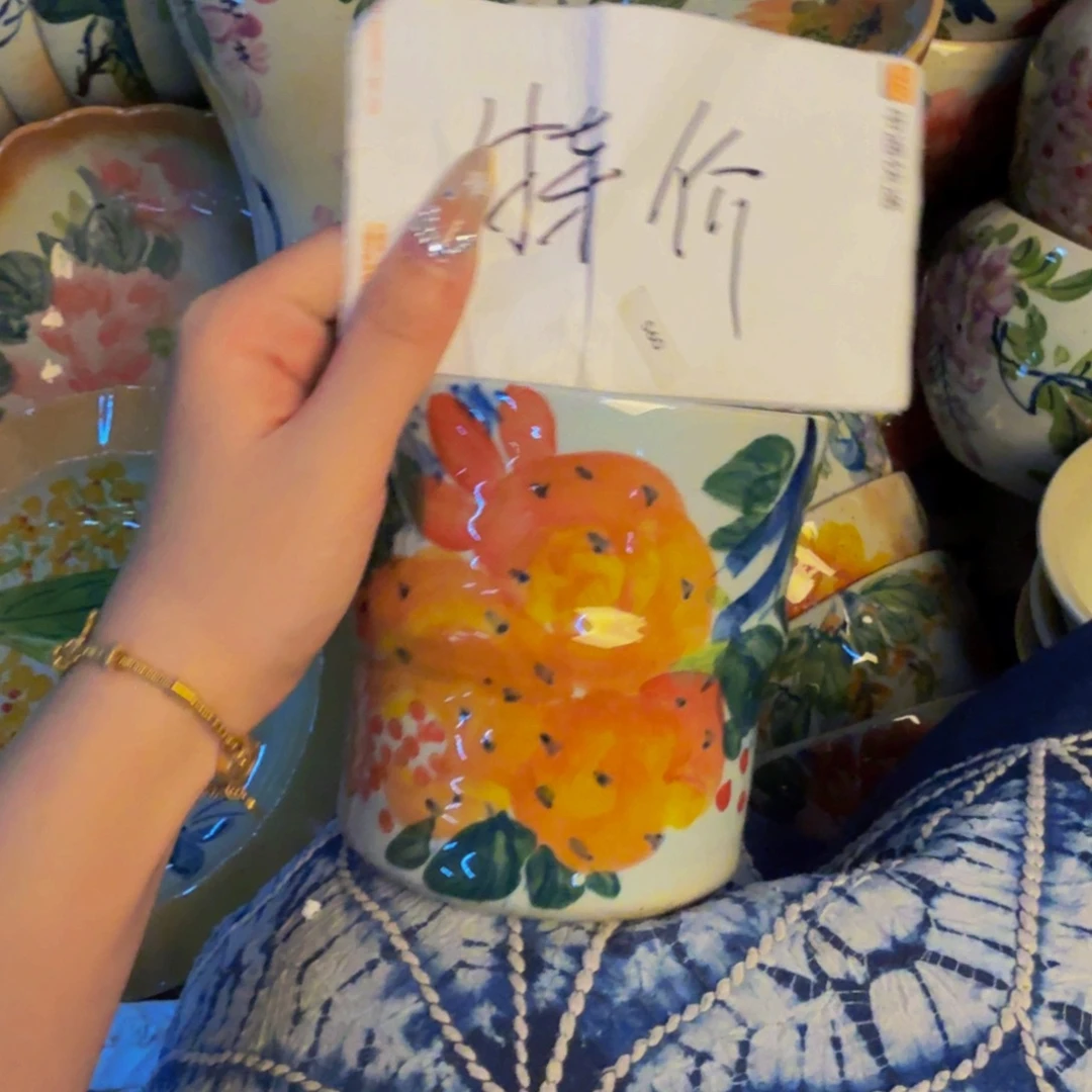 瓷片景德镇陶瓷手工手绘