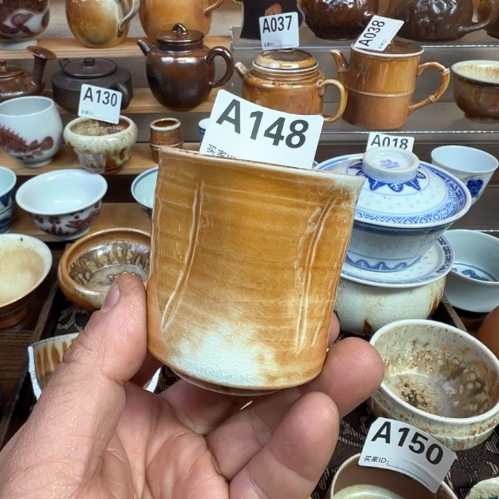 摆件148景德镇手工柴烧茶器