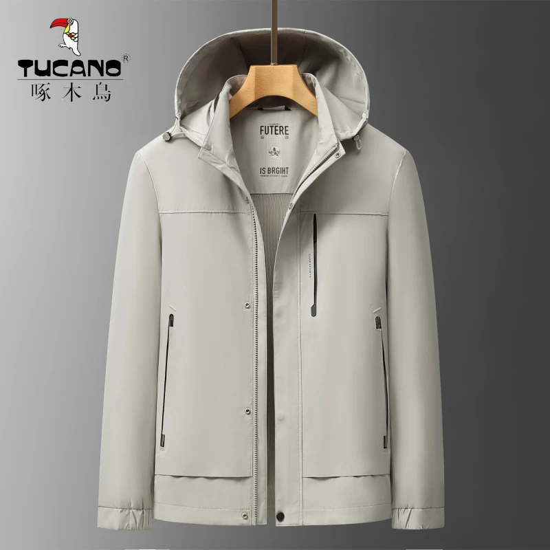 TUCANO/啄木鳥【可脱卸帽时尚简约夹克】男士中年休闲运动户外套男
