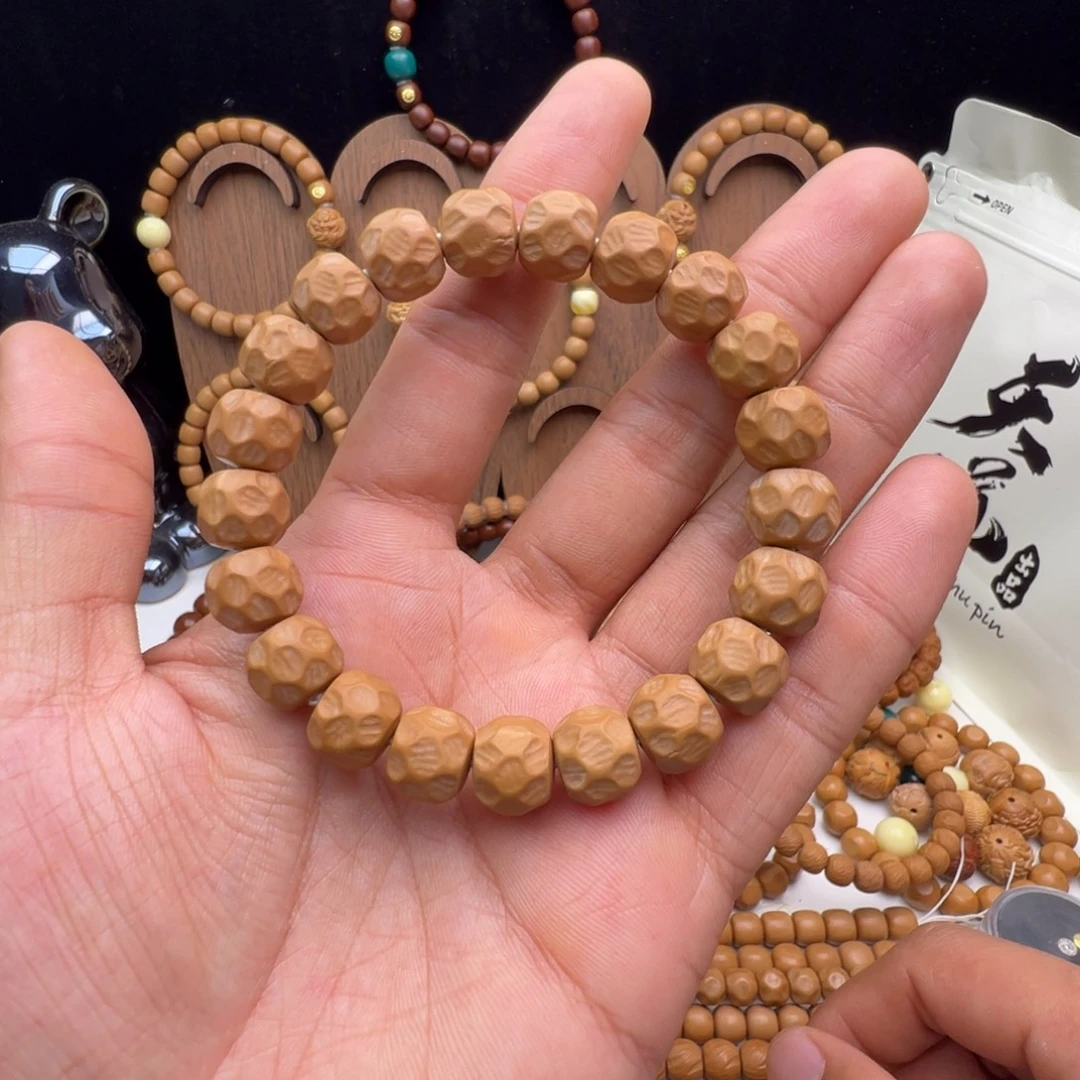 猴头核桃手串龙岩微瑕刀疤无相