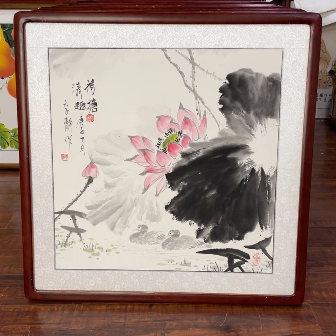 国画带框尺寸63*63厘米