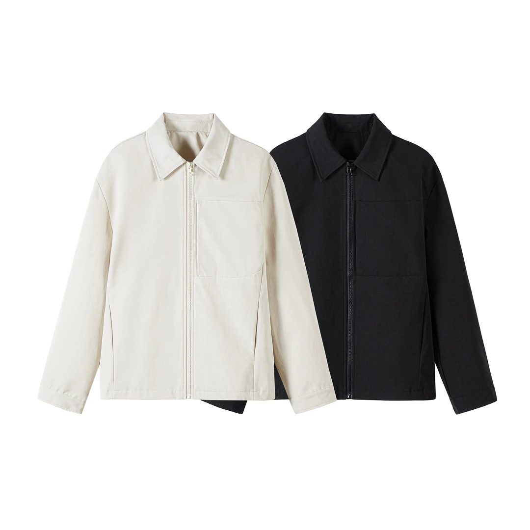 黑迟HEICHI 2025秋季美式夹克上衣户外翻领外套男