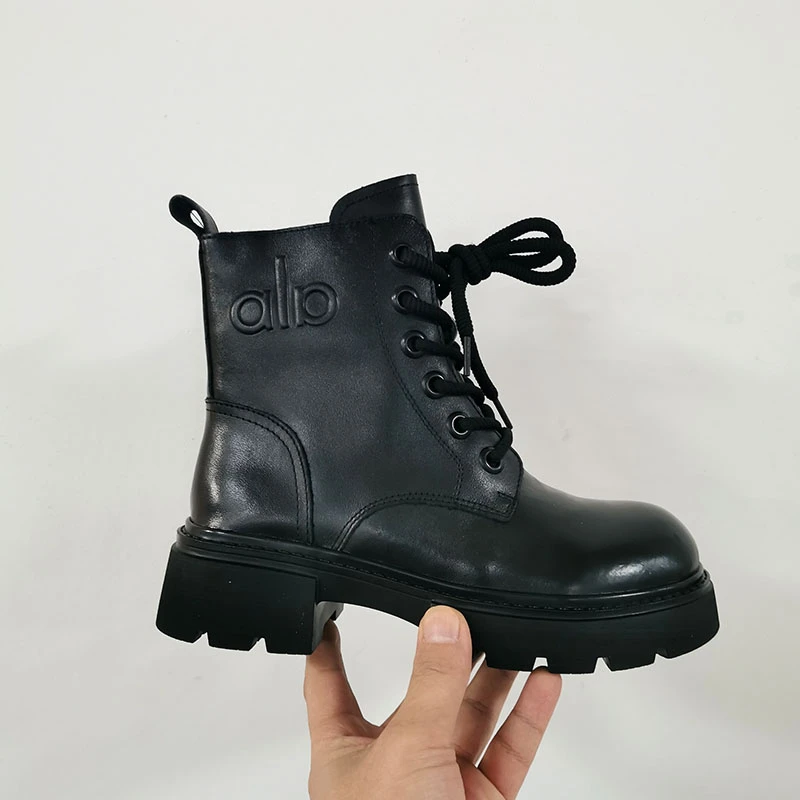 1987头层牛皮马丁靴加绒英伦风厚底时尚真皮短靴女靴