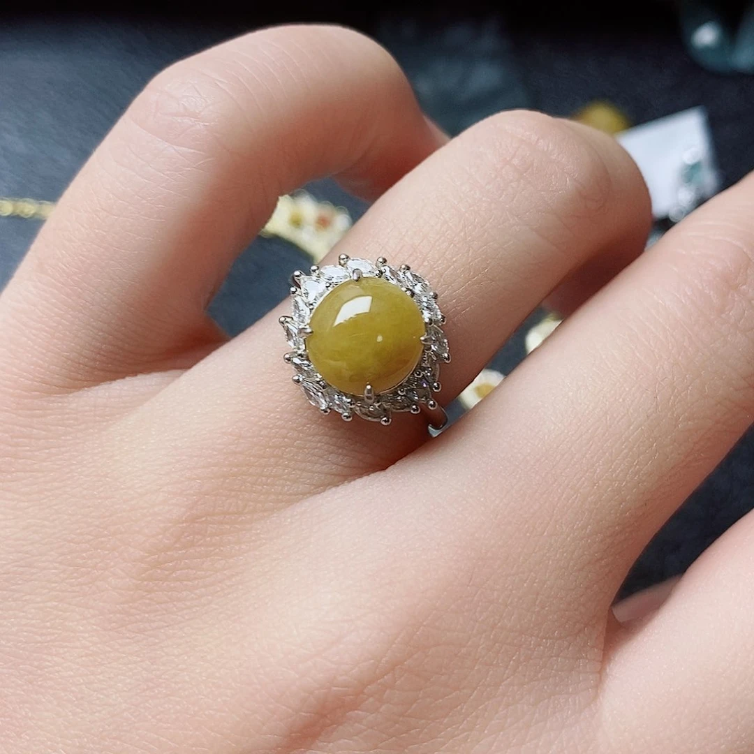 翡翠戒指银S925镶嵌?****?11111111