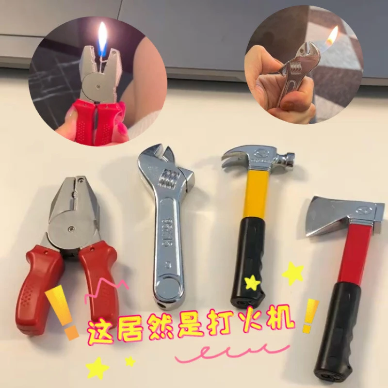 新款(抖音网红奇葩搞怪钳子扳手热水壶充创打火机送男朋友闺蜜