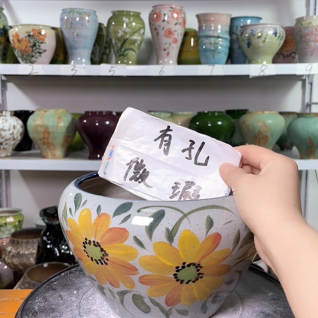 景德镇陶瓷花盆花器暇256
