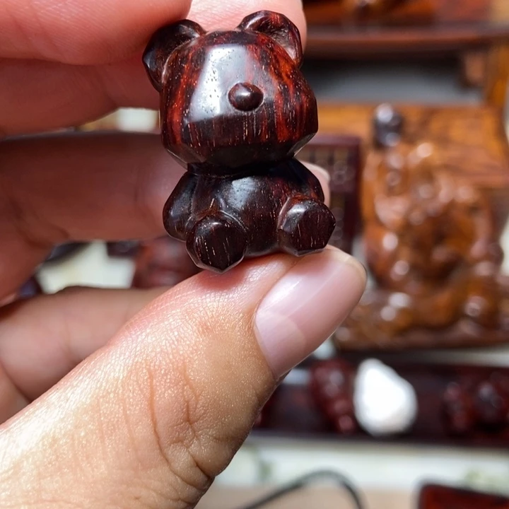 檀香紫檀（小叶紫檀）琴料切面熊