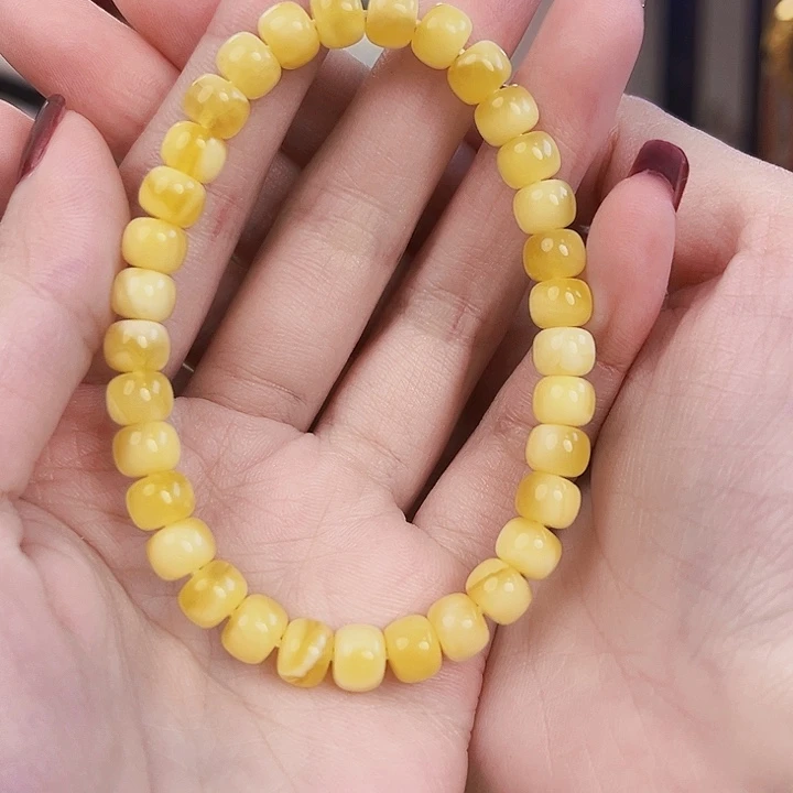 未镶嵌琥珀裸石7mm老型手串