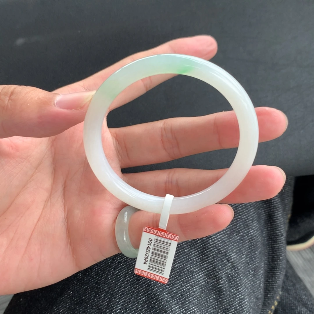 翡翠未镶嵌手镯5号52.5