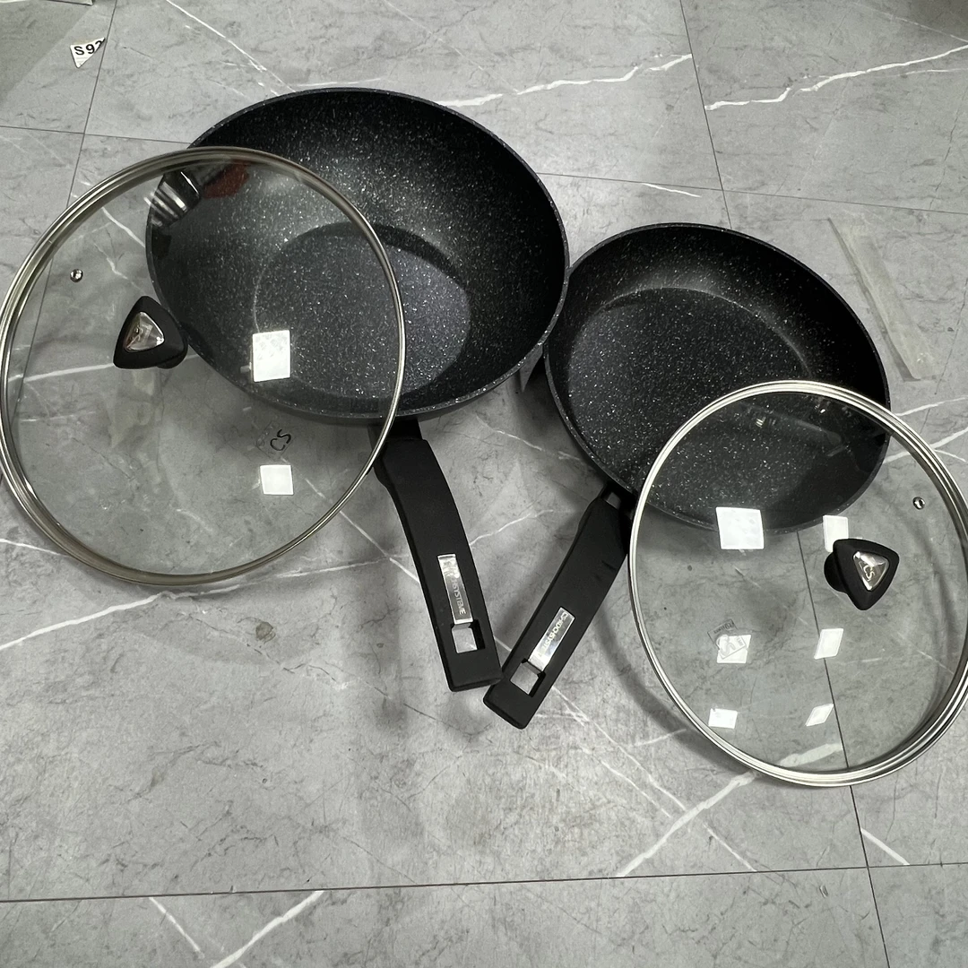 CSK28cm煎盘+30cm黑色炒锅套装