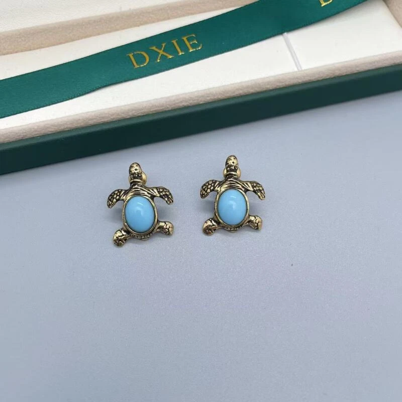 铜合金仿珍珠耳饰 DXIE经典AJ耳钉手工设计百搭复古轻奢AJ530