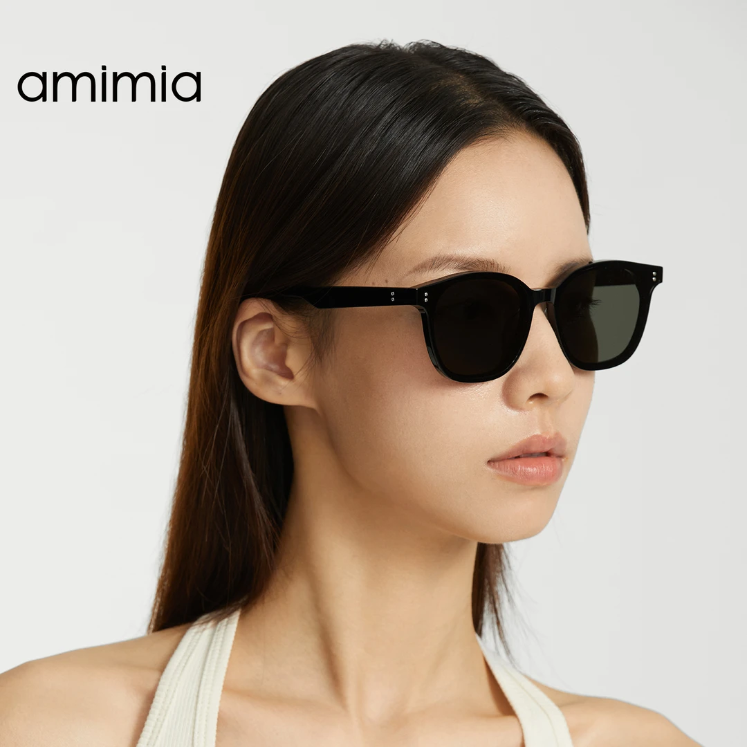 amimia复古圆框墨镜WINK 24SS新款 经典时尚气质百搭板材太阳镜