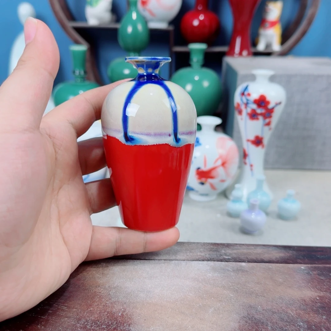 陶瓷手工小花器摆件